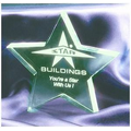 Jade Paperweight Star Acrylic Award - 5"x5"